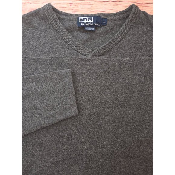 Polo Ralph Lauren Mens Long Sleeve V-Neck Sweater Large - Picture 4 of 7